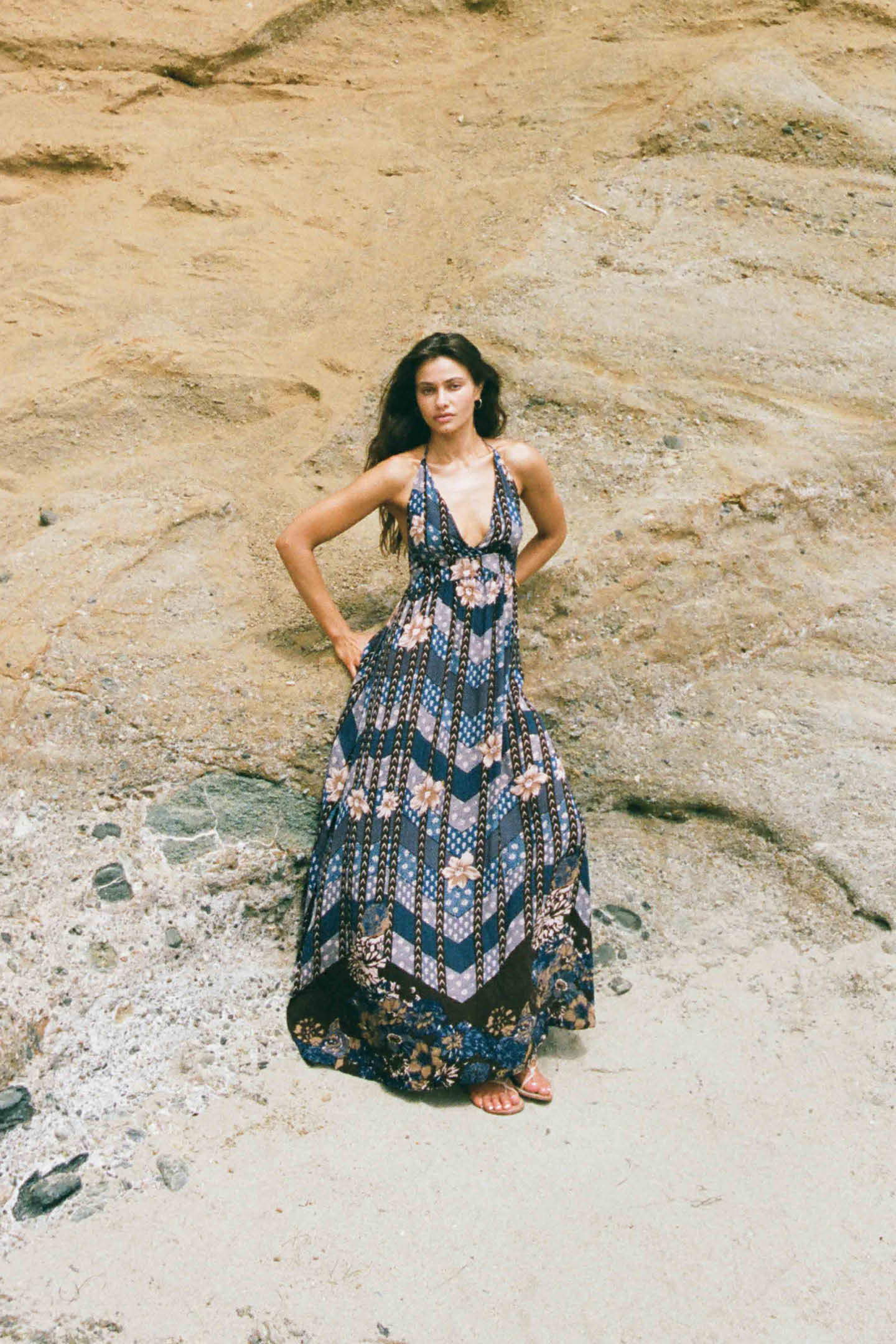 Gorgeous Annalisa Halter Maxi Dress