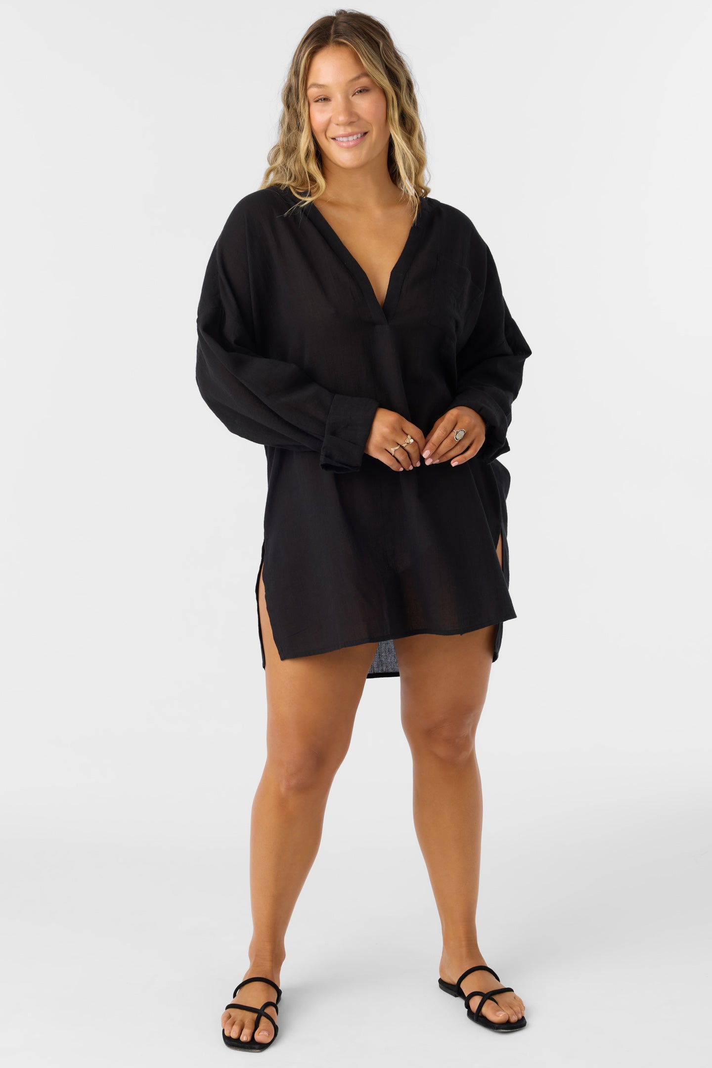 Elegant BELIZIN Beach Cover-Up Dress