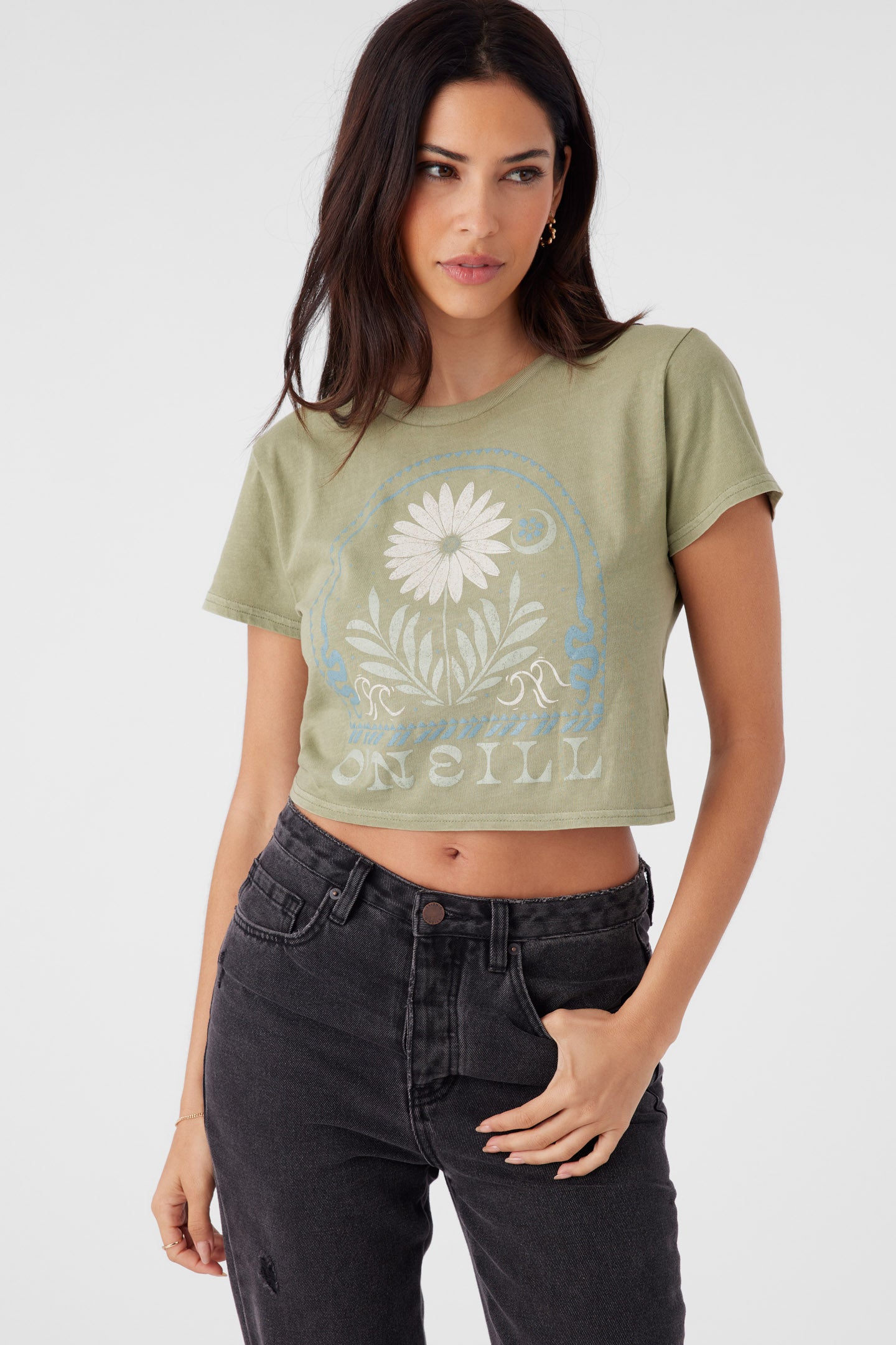 Enchanting Moonlit Daisy Crop Tee