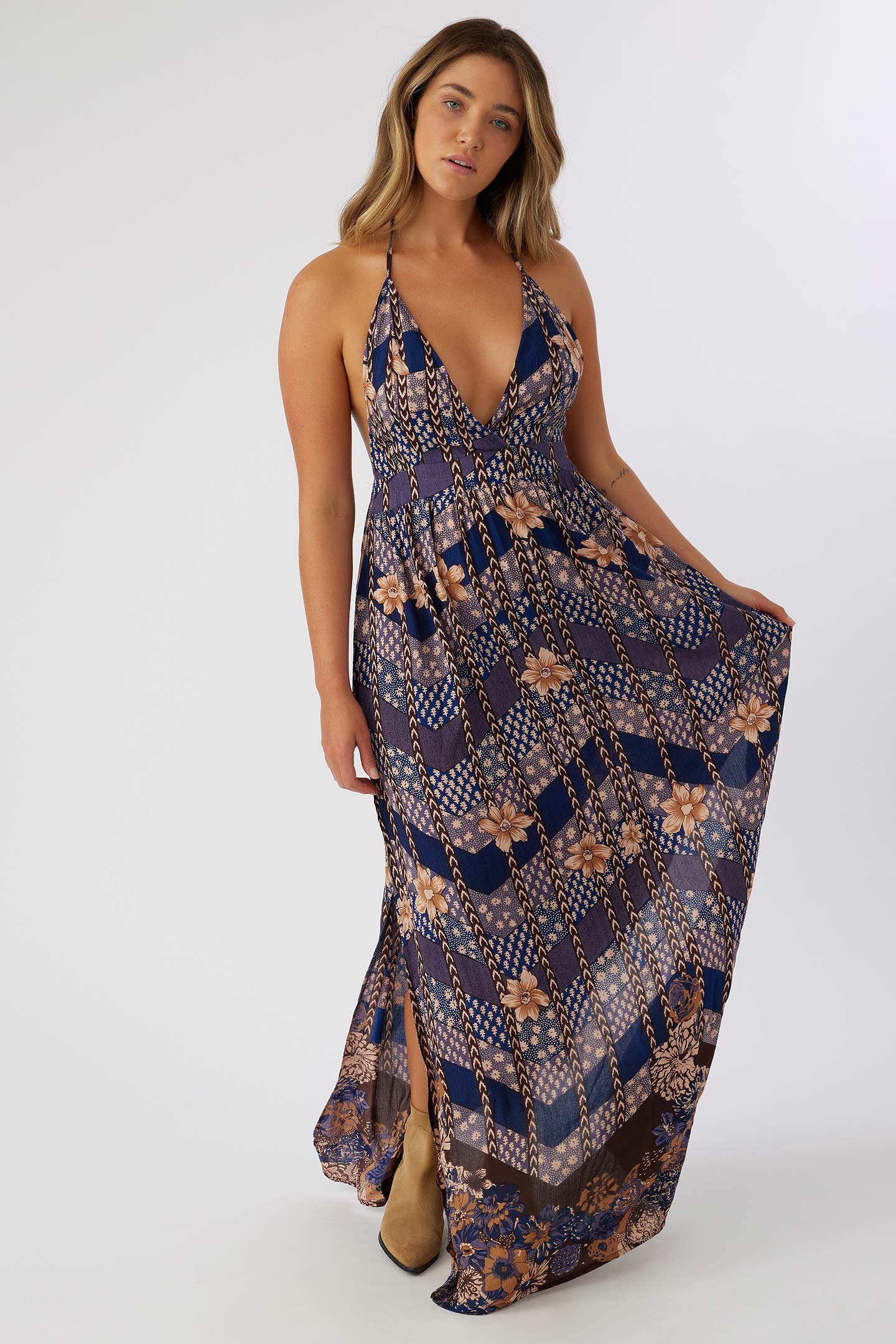 Gorgeous Annalisa Halter Maxi Dress
