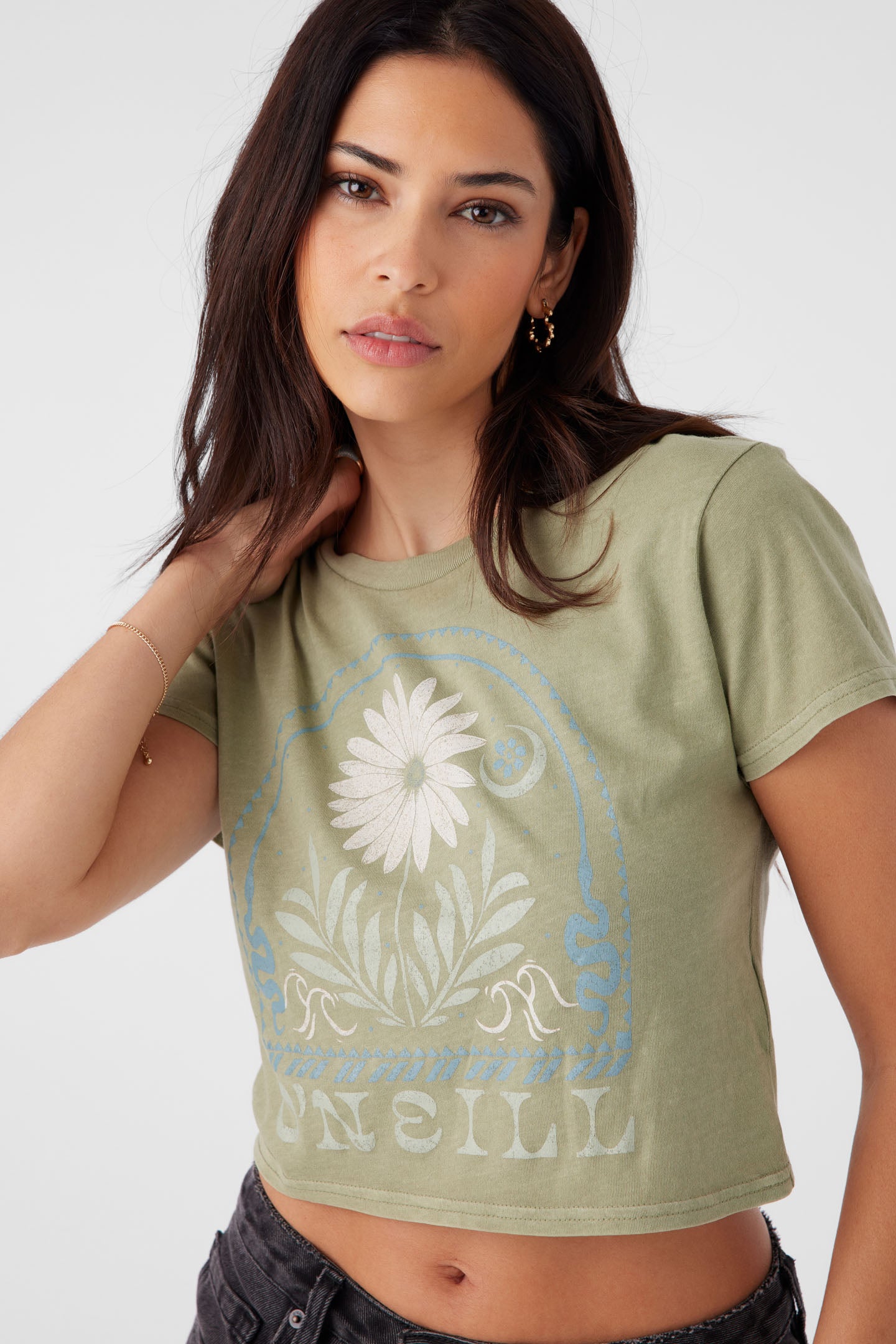 Enchanting Moonlit Daisy Crop Tee