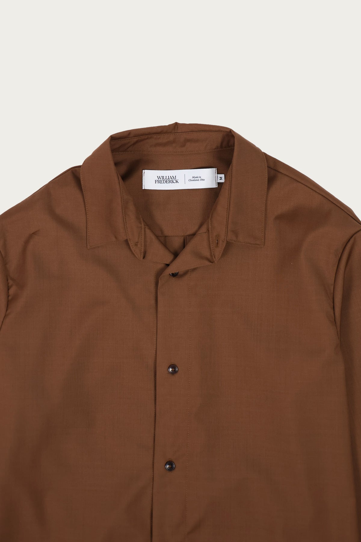 Exquisite Italian Wool Office Shirt in Chocolate