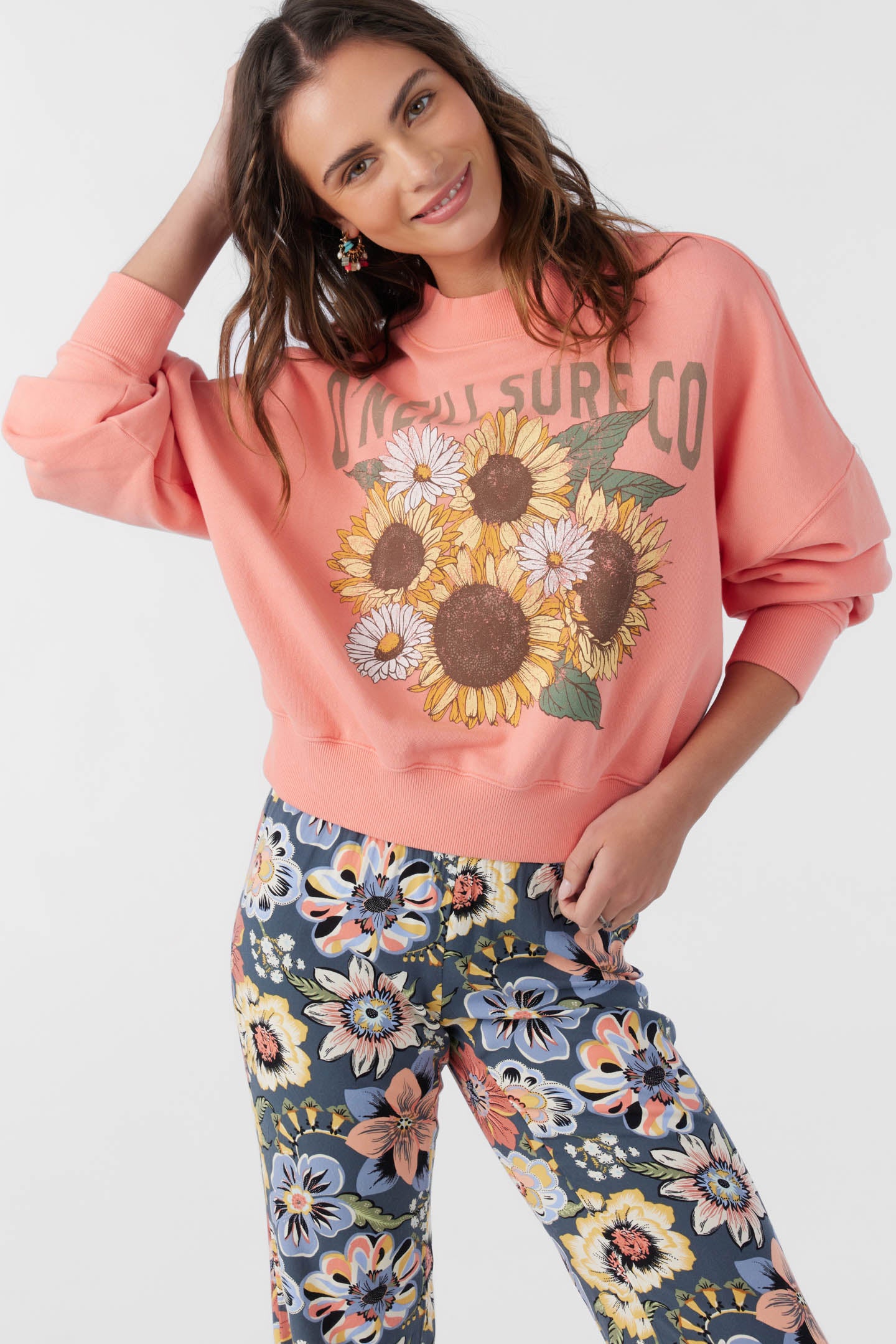 Cozy & Trendy Moment Crew Neck Cropped Fleece Sweatshirt