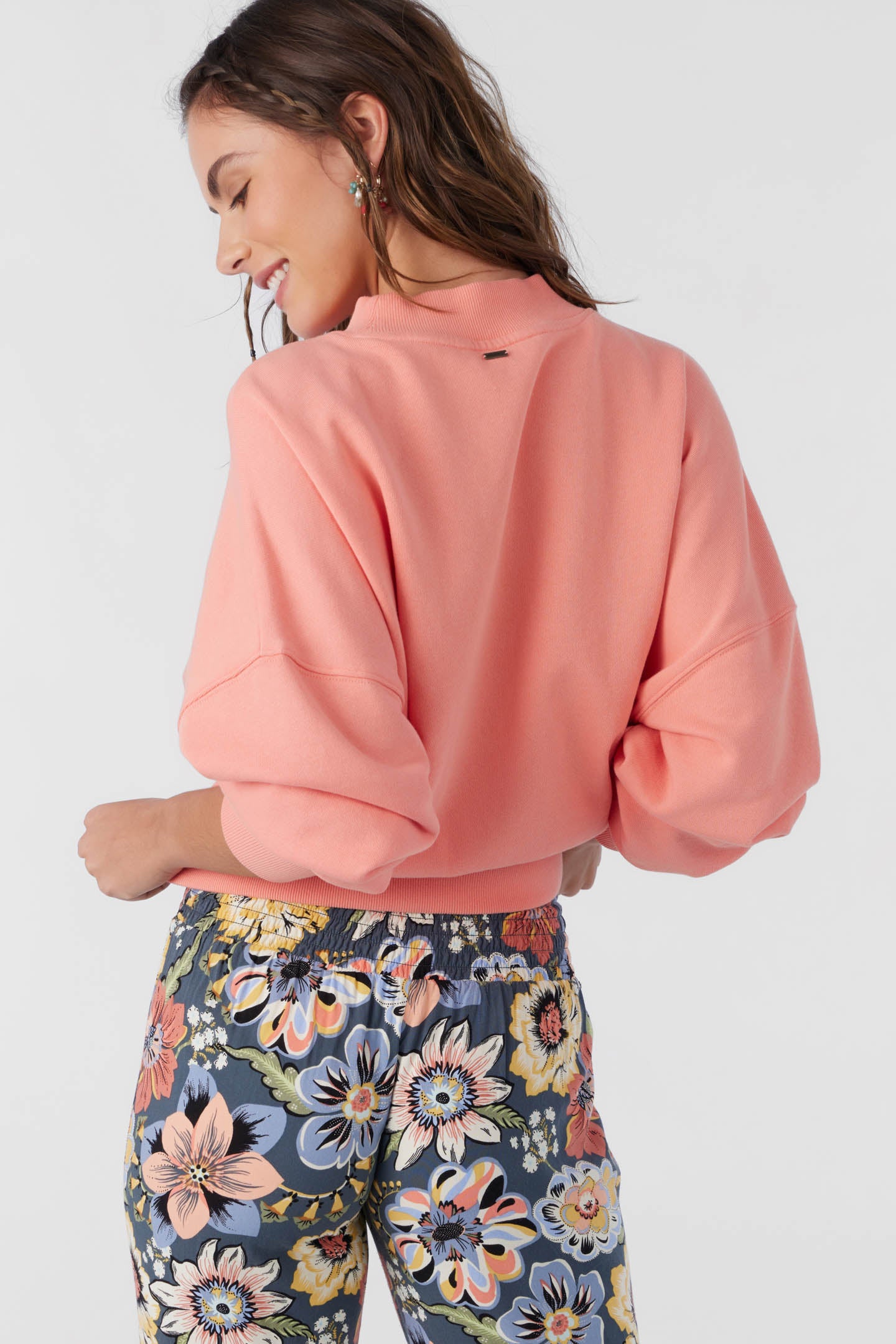Cozy & Trendy Moment Crew Neck Cropped Fleece Sweatshirt