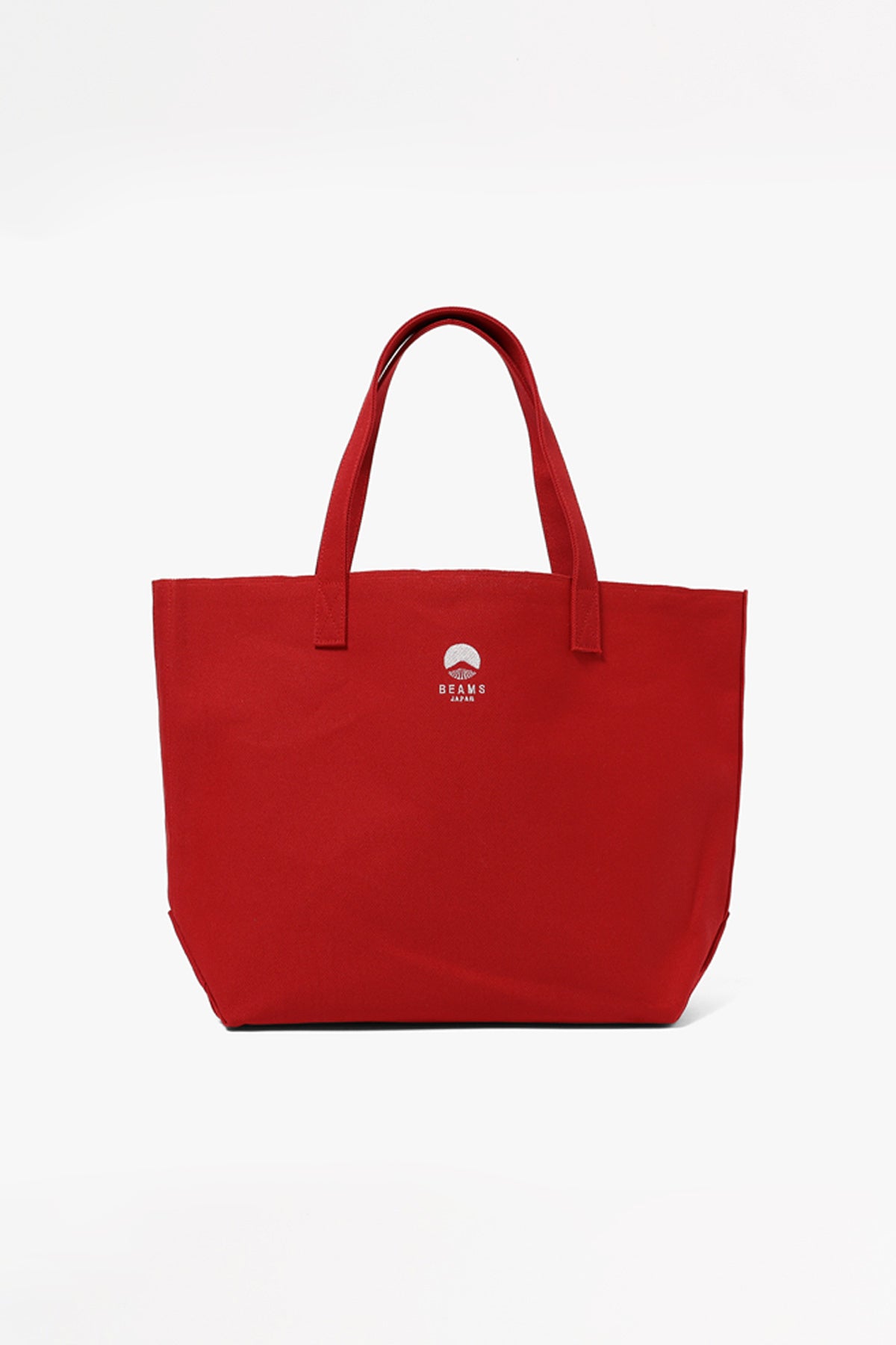 Kurashiki Red Cotton Canvas Tote Bag with Beams Logo - A Stylish and Practical Accessory